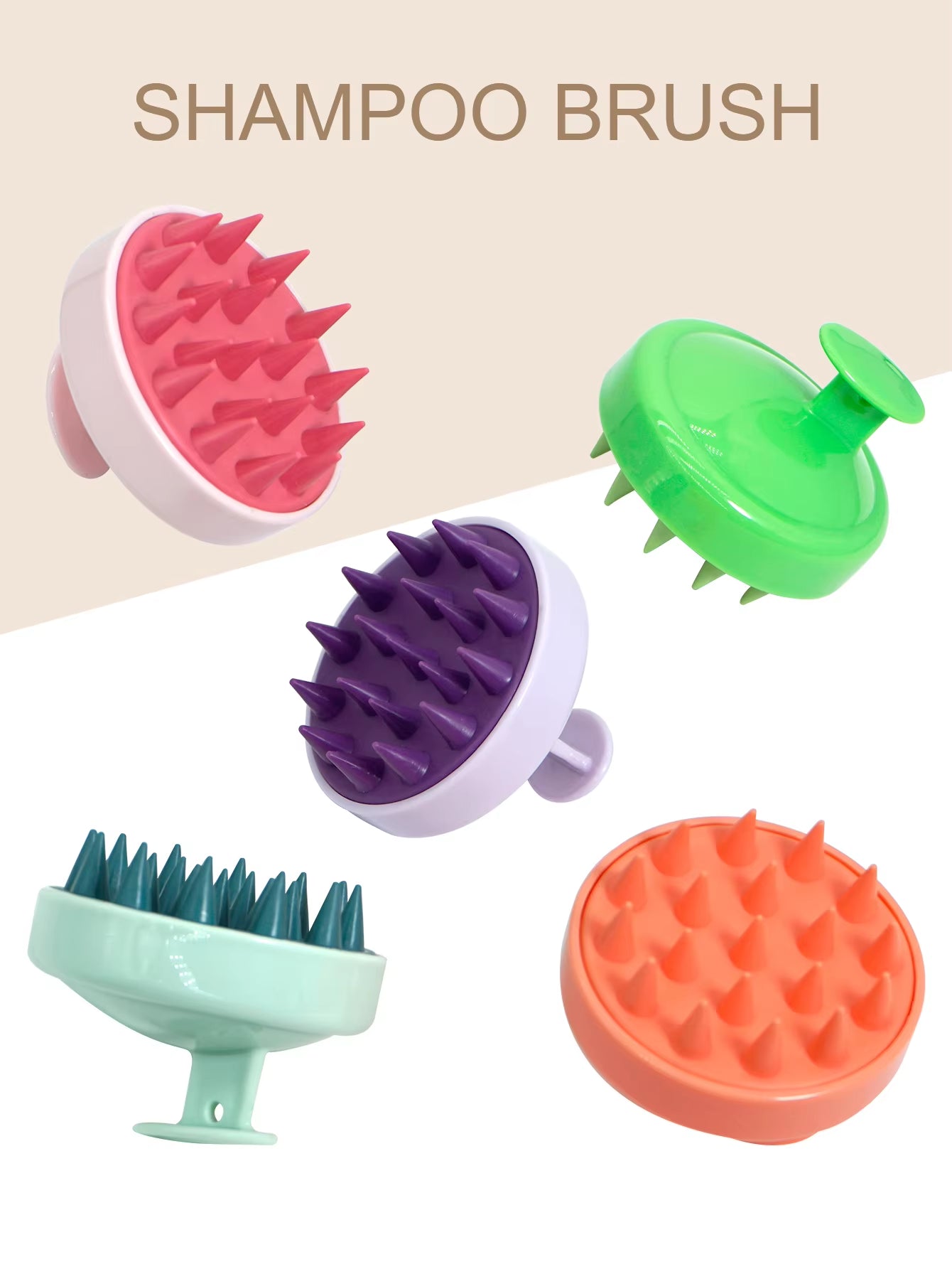 Silicone Shampoo Scalp Hair Massager