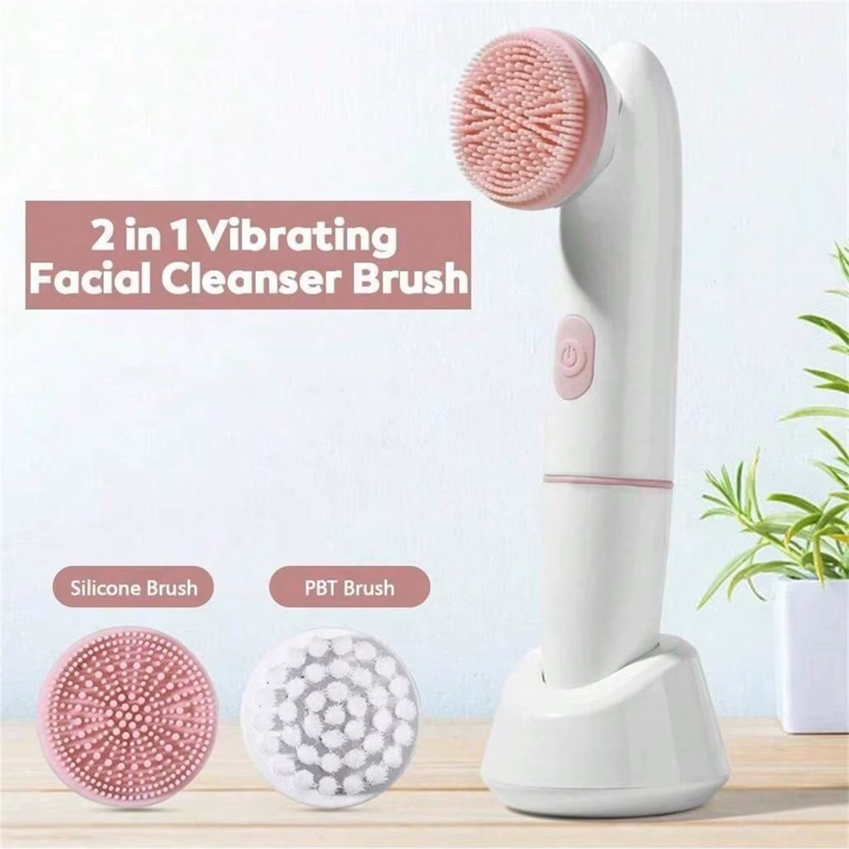 Face Beauty Electric Facial Cleaning Brush Facial Exfoliator