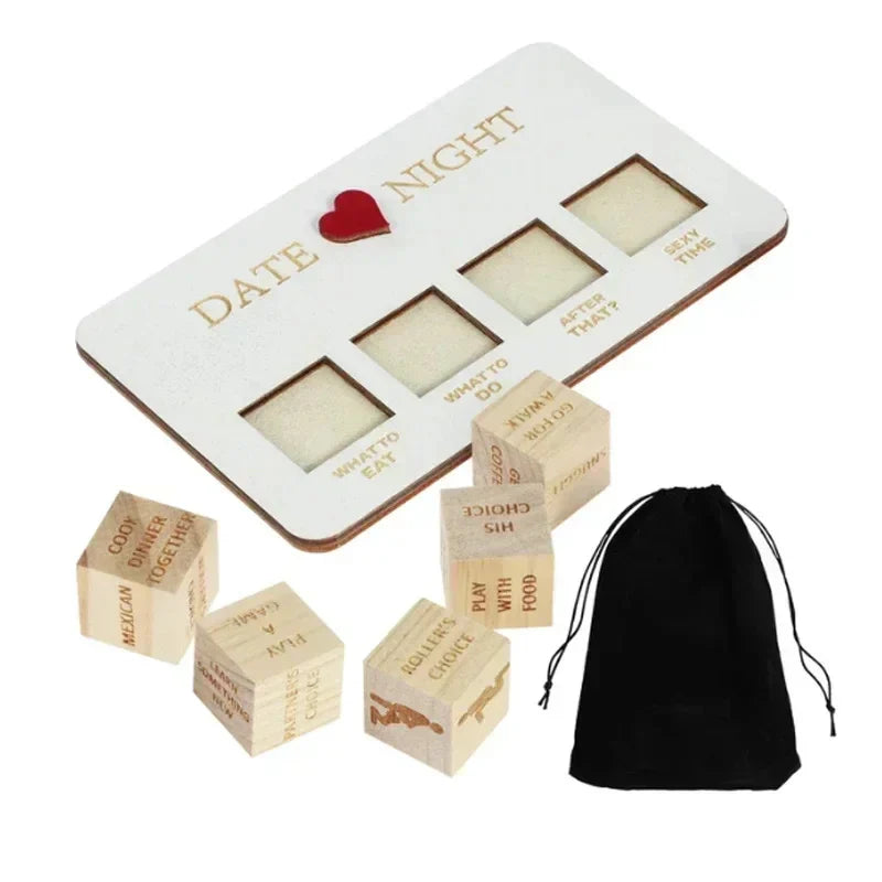 Wooden Date Night Dice 