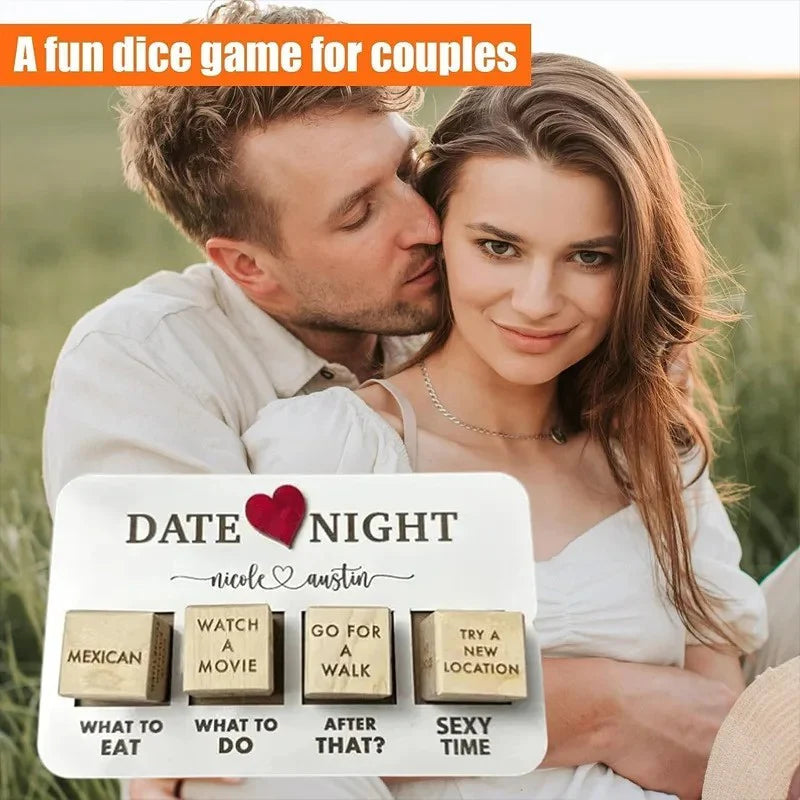 Wooden Date Night Dice 