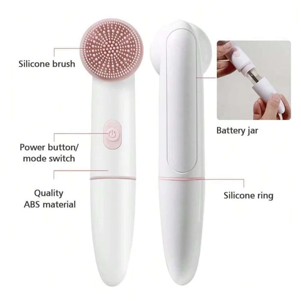 Face Beauty Electric Facial Cleaning Brush Facial Exfoliator