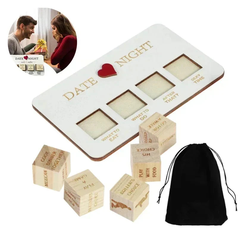 Wooden Date Night Dice 