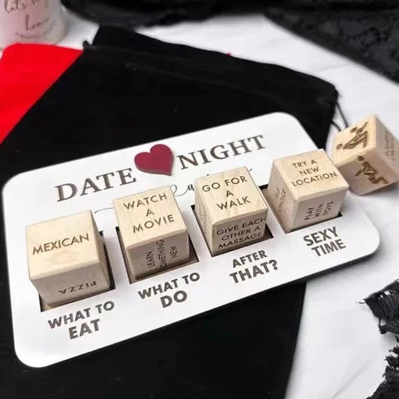 Wooden Date Night Dice 