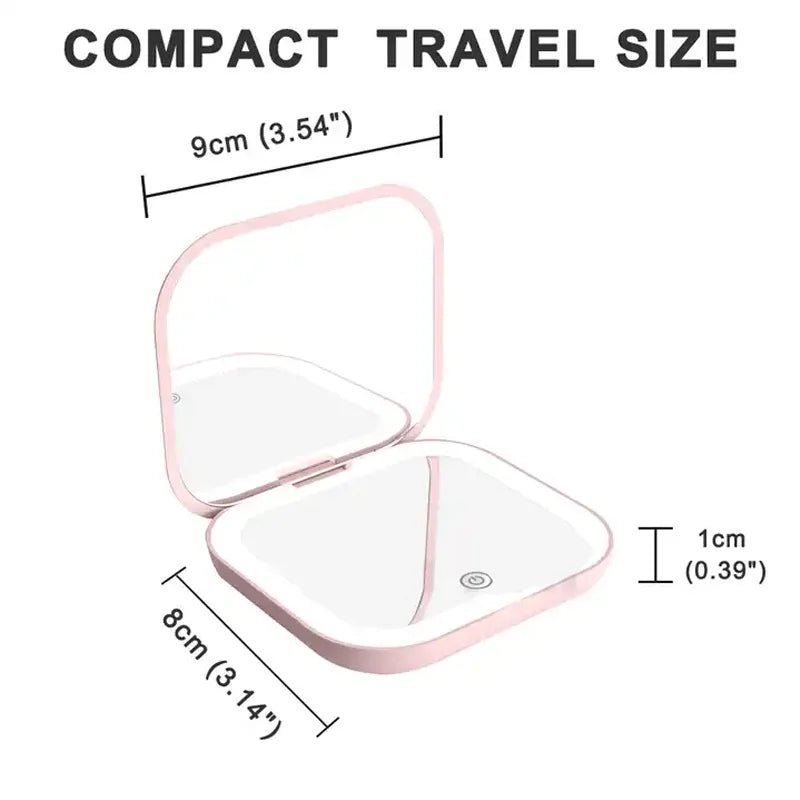 Compact Mini Gift Vanity Folding Cosmetic Mirror 